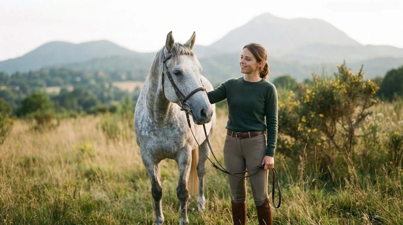 Cours d'équitation à Lusigny, Allier