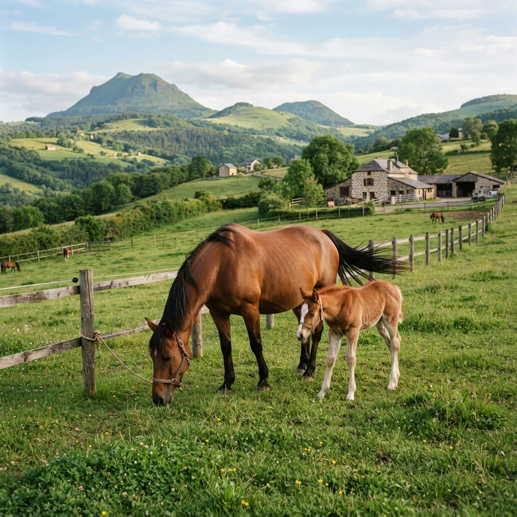 Élevage de chevaux au Equ'yz Nature, Lusigny