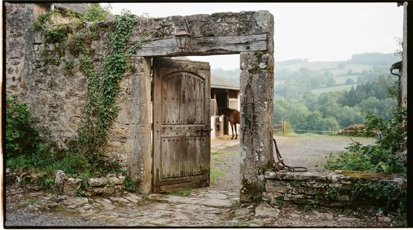 Entrée du Equ'yz Nature, centre équestre à Lusigny